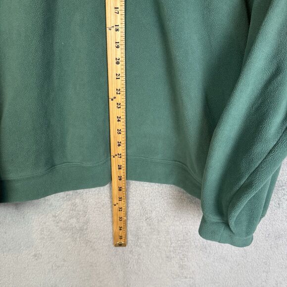 Lyle & Scott Scotland Sweater Mens XXL Green 1/4 Zip Fleece Lightweight - Picture 5 of 7